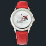 I am a Hockey Player Watch<br><div class="desc">Mix up some perseverance,  a lot of determination,  some guts and plenty of sacrifice. Now you've got a hockey player! Another great design for hockey t-shirts and hockey gifts from eBrush Design!</div>