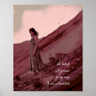 I Am a Landslide Poster Print Wall Art 