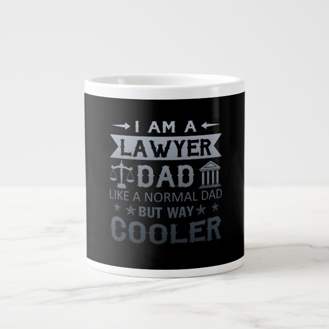 I Am A Lawyer Dad Large Coffee Mug (Front)