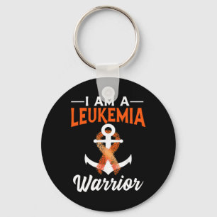 I Am A Leukaemia Warrior Blood Cancer Anchored Ora Keychain