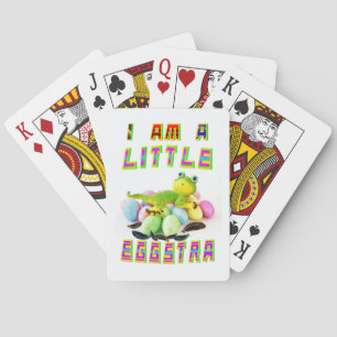 I Am A Little Eggstra Playing Cards
