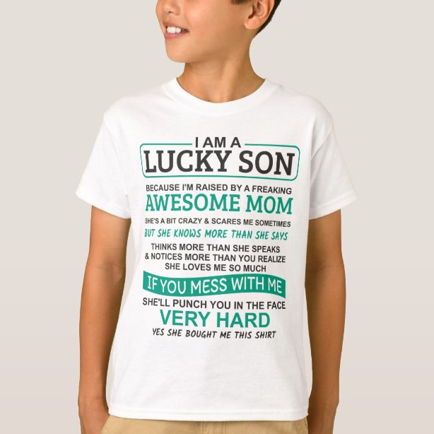Boys' Lucky Mom T-Shirts | Zazzle.ca
