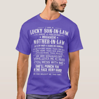 I Am A Lucky Son In Law Of A Freaking Awesome Moth T-Shirt