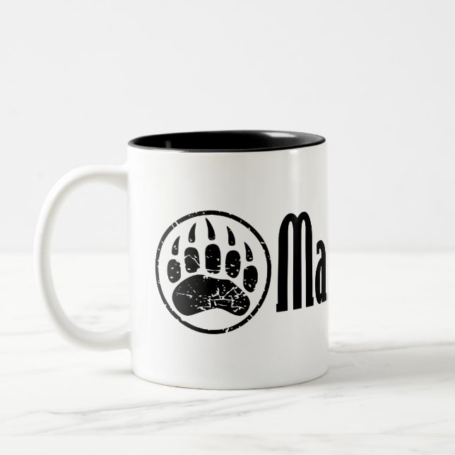 I am a MAMA GRIZZLY Two-Tone Coffee Mug (Left)