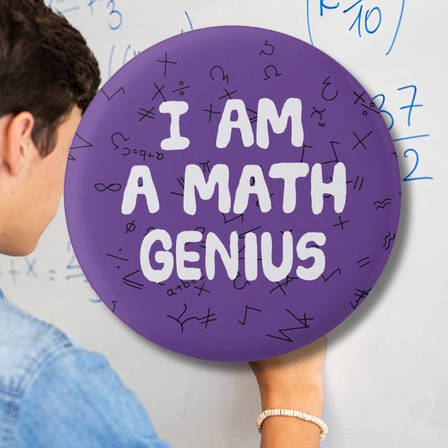 I am a Math Genius Mathematic student Physics 1 Inch Round Button (Creator Uploaded)