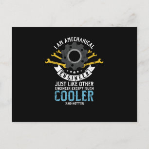I Am A Mechanical Engineer Funny Engineering Holiday Postcard