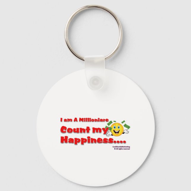 I am A Millionaire Count My blessing Keychain (Front)