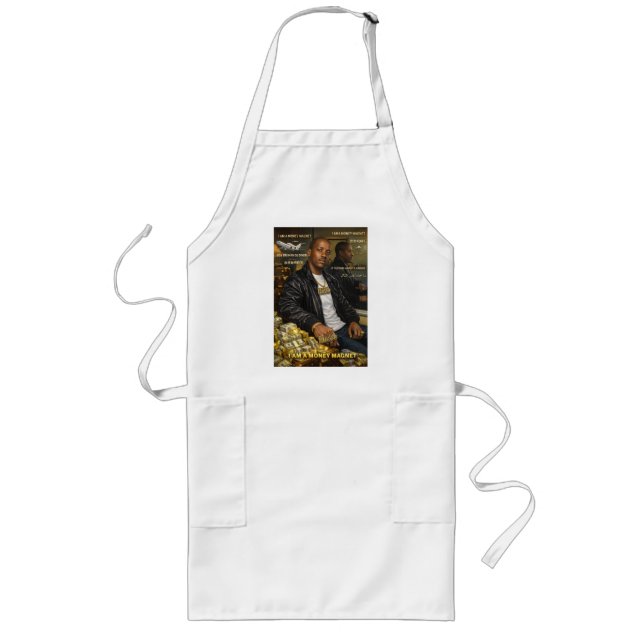 I AM A MONEY MAGNET CONTENT CREATOR APRON (Front)