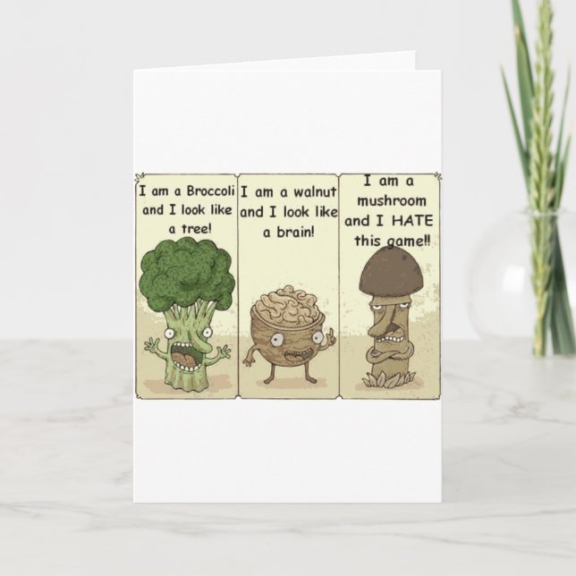 I am a mushroom card (Front)
