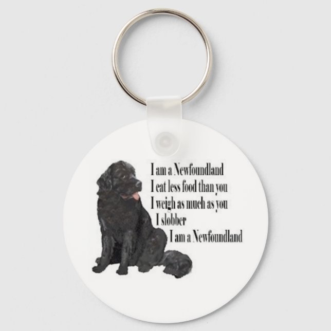 I am a Newfoundland Keychain (Front)