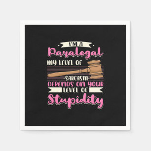 I Am A Paralegal Napkin