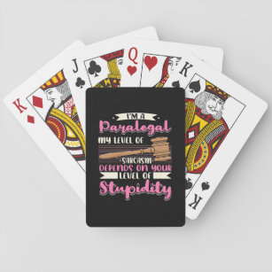 I Am A Paralegal Playing Cards