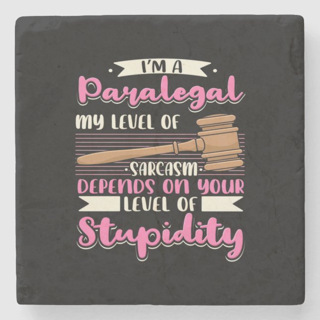 I Am A Paralegal Stone Coaster (Front)