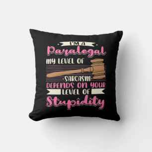 I Am A Paralegal Throw Pillow