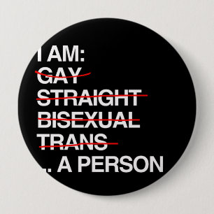 I AM A PERSON - 4 INCH ROUND BUTTON