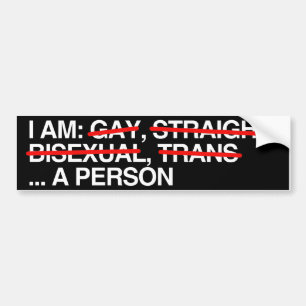 I AM A PERSON BUMPER STICKER