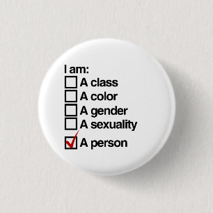 I am a person (class) 1 inch round button
