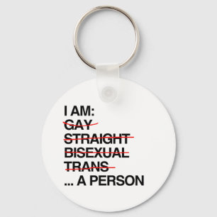 I AM A PERSON KEYCHAIN