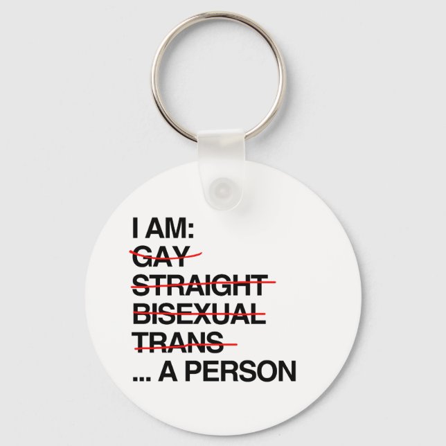 I AM A PERSON KEYCHAIN (Front)