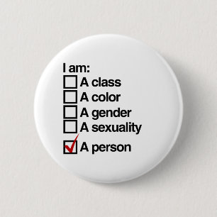 I am a person - non-discrimination 2 inch round button
