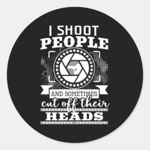 I Am A Photographer Classic Round Sticker