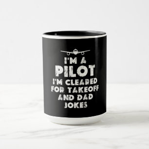 I am a Pilot Funny Dad Jokes Mug