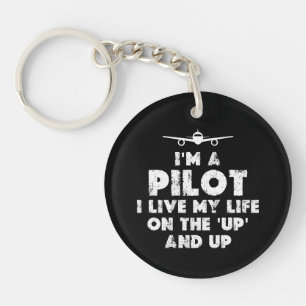 I am a Pilot Funny Keychain