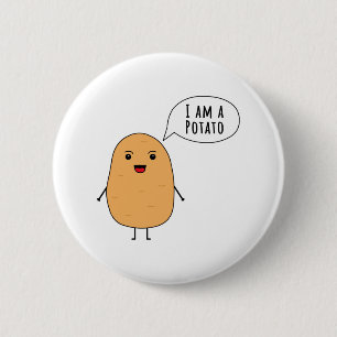I am a potato 2 inch round button