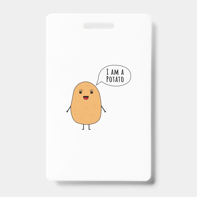 I am a potato badge (Front)