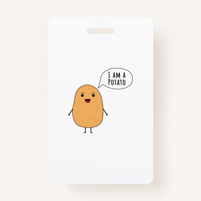 I am a potato badge (Front)