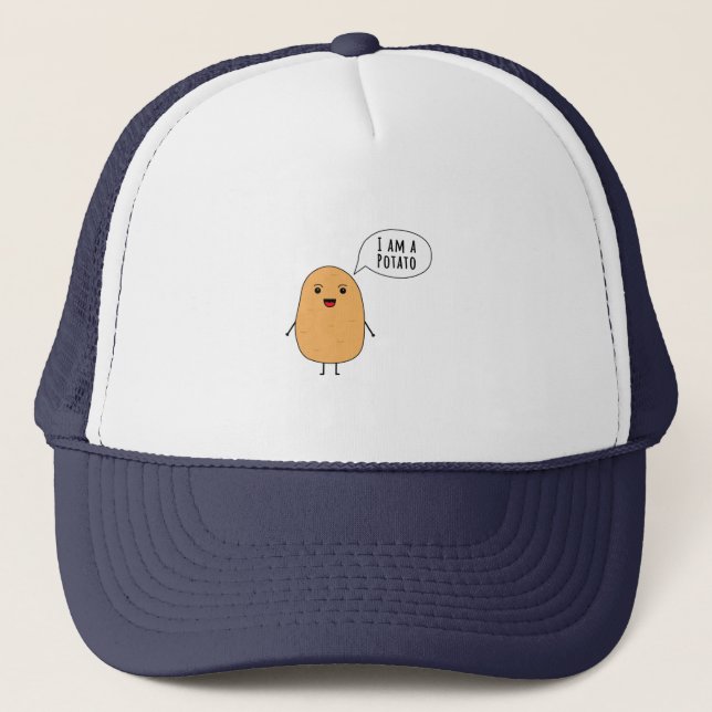 I am a potato trucker hat (Front)