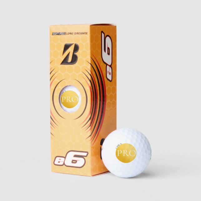 I AM A PRO | Custom Golden Golf Ball  (Packaging)