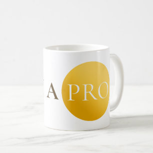 I AM A PRO   Elegant Gold Circle Motivational Mug