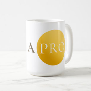 I AM A PRO   Elegant Gold Circle Motivational Mug