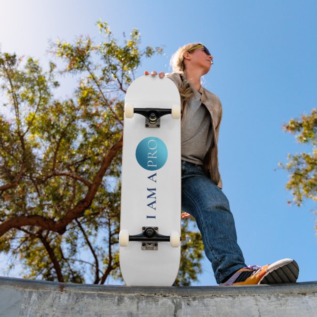 I Am a Pro – Minimal Athletic Statement Design Skateboard (Outdoor 1)