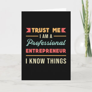 I Am A Professional Entrepreneur Boss CEO Business Card