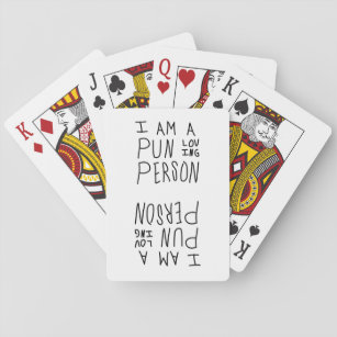 I am a Pun Loving Person Playing Cards