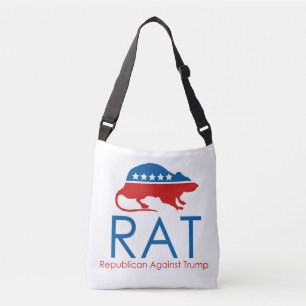 I am a R.A.T: Republican Against Trump Crossbody Bag