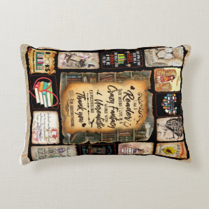 I Am A Reader Blanket, Book Lover Blanket, Accent Pillow
