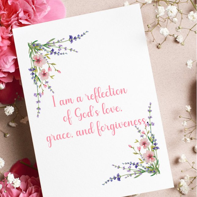 I am A Reflection Of God's Love Affirmation Card (Creator Uploaded)