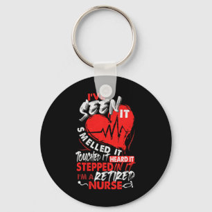 I Am A Retired Nurse, Nurse Retirement, Nursing, N Keychain