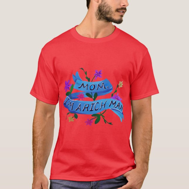 I am a Rich Man retro T-Shirt (Front)