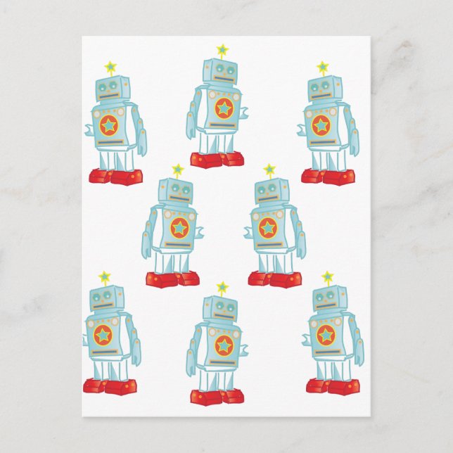 I am a robot army postcard (Front)