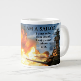 I AM A SAILOR LARGE COFFEE MUG