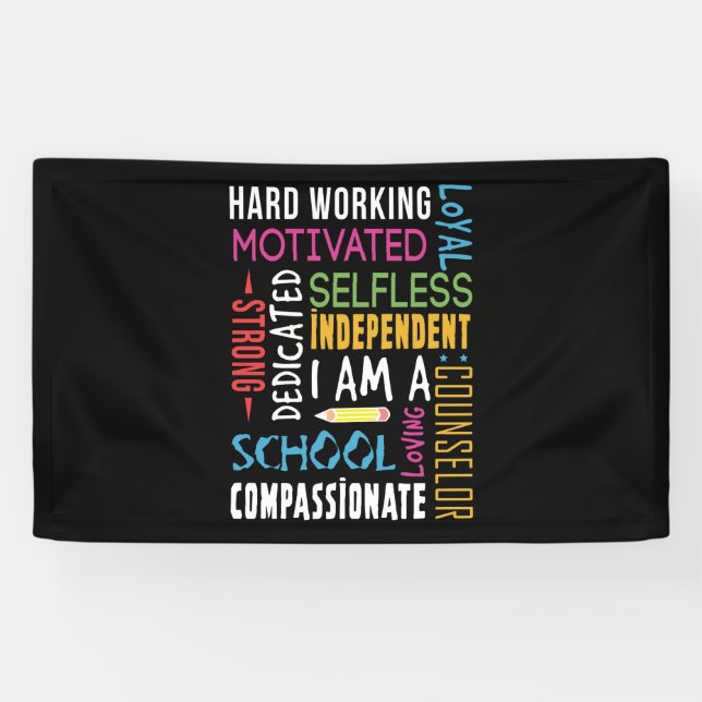 I Am A School Counsellor Appreciation Banner (Horizontal)