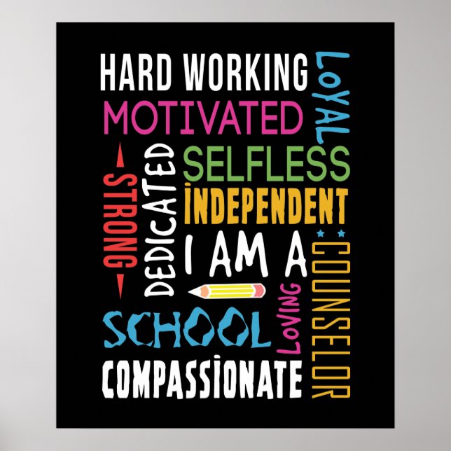 I Am A School Counsellor Appreciation Poster (Front)