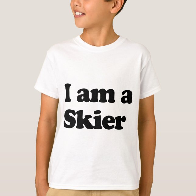 I am a Skier T-Shirt (Front)