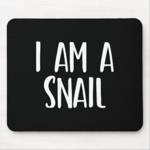 I Am A Snail Halloween I'm Simple Costume Easy Fun Mouse Pad