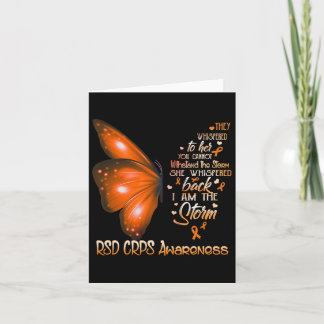 I Am A Storm Rsd Crps Awareness Butterfly  Card