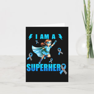 I Am A Superhero Type 1 Diabetes Awareness T1d Gir Card